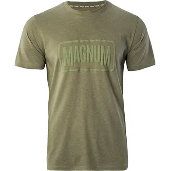 Pánské oblečení Pánské Tričko s krátkým rukávem MAGNUM MAGNUM ESSENTIAL T-SHIRT 2.0 M000149265 – Olivová S