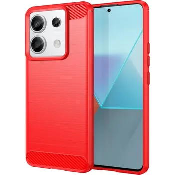 Pouzdro na mobilní telefon VSECHNONAMOBIL 69819 FLEXI TPU Ochranný kryt Xiaomi Redmi Note 13 Pro 5G / Xiaomi Poco X6 5G červený
