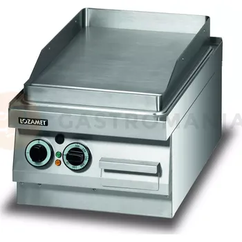 Kuchyňský gril Elektrická grilovací deska, hladká, 3,4 kW, 400x650x270 mm | LOZAMET, LEB230