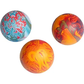 Hračka pro psa Gumový vanilkový míček vel. 6cm - duhové barvy oranžová