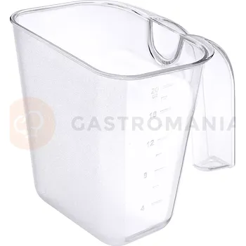 Servírovací stolek Naběrák polykarbonátový 0,6 l, 280 x 120 x 115 mm | CONTACTO, 1728/060