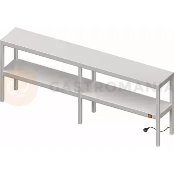 Nástavec na skříň Nástavba dvoupatrová na stůl vyhřívaný 1600x400x700 mm | STALGAST, 982234160
