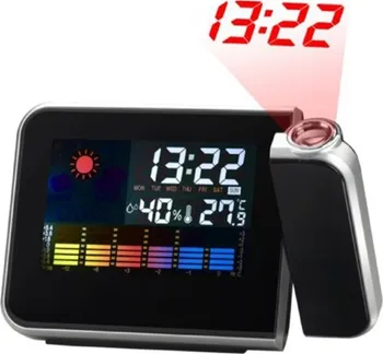 Meteostanice Meteostanice s LCD promítacími hodinami DS-8190 černá