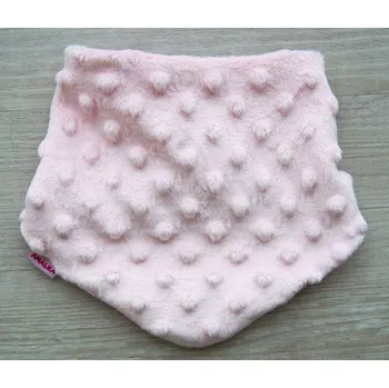 Nákrčník AMÁLKA Šátek na krk minky růžový