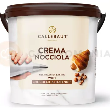 Potravina Krém na plnění, 12% lískový oříšek Crema Nocciola, kbelík 10 kg | CALLEBAUT, FNN-S1235-T06