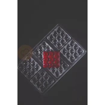 Čokoládová tyčinka Tritanová forma na čokoládové tabulky - 6 x 50g, 70x70x10,5 mm - PC5013FR | PAVONI, Mini Bricks