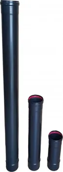Kouřovod Žemini Roura kouřovodu s těsněním 80 mm x 0,5 m černá