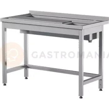 Počítačový stůl Přístěnný pracovní nerezový stůl 1200x700x850 mm | ASBER, WTP-127/1-PL