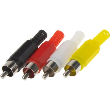 Elektrický konektor Cinch konektory samec, sada 4 ks - pc1-340