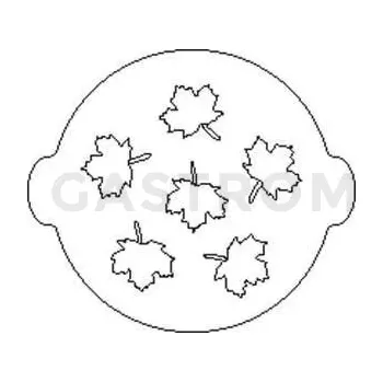 Čokoládová tyčinka Plastová šablona na zdobení, listy - ACC047 | SILIKOMART, 70.006.99.0060