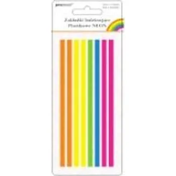 Set školních potřeb Zakładki indeksujące neon 5x135mm 8x20szt plastik