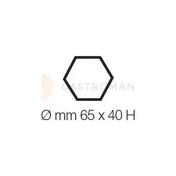 Výrobník cukrové vaty Sada: tác + 96 formiček na monoporce - hexagon, 42x25 mm, 600x400 mm | PAVONI, TMES