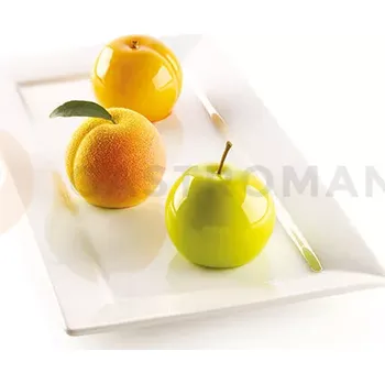 Kuchyňská sůl Silikonová forma na moučníky a dezerty - broskev 6x 118 ml, 62x52 mm | SILIKOMART, Ispirazioni Di Frutta