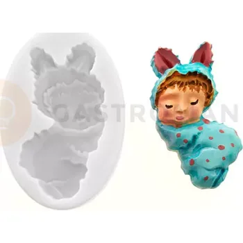 Výroba svíčky Forma na cukrovou hmotu SLK 405 - dítě, 15x25 mm | SILIKOMART, Sugarflex Bunny Baby