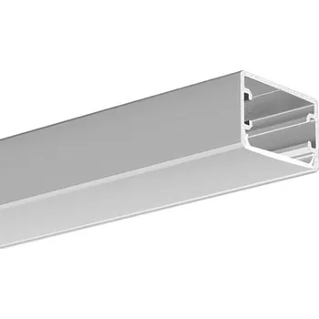 LED lišta LED hliníkový profil KLUŚ GLAZA-LL stříbrná anoda 2m