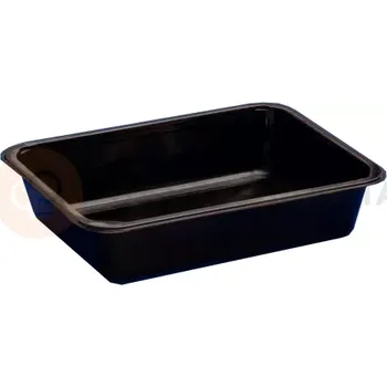 Černý, 1 - komorový box, vhodný k zatavení, 227x178x45 mm, 320 ks, hladký | CHEFFY, Matipack MAP DC