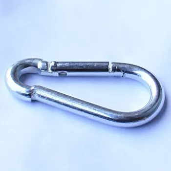 Hasičská karabina 9 x 90 mm, bílý zinek, DIN 5299C, nosnost 300 kg