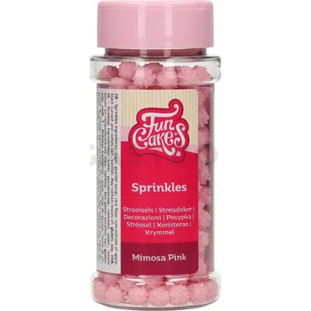 Výroba svíčky Cukrové sypání - mimosa 45 g, růžová | FUNCAKES, F52230