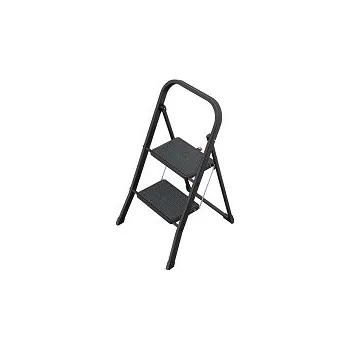 Schůdek Hailo HAILO K44 StandardLine - černé, 2-stupńové - ocelové skládací schůdky - 4396-301