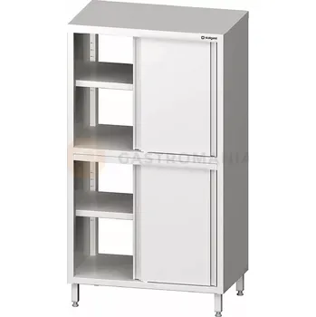 Skříň nerezová průchozí dvojitá s posuvnými dvířky 900x500x1800 mm | STALGAST, 981665090