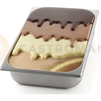 fomička na zmrzlinu Sada silikonových forem pro dekoraci nádoby se zmrzlinou 1050 ml, 286x232x23 mm | SILIKOMART, Kit Choco Gel
