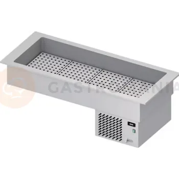 Výdejník vody Chladící vana na nápoje 4xGN 1/1, vrchní deska z nerezové oceli, 1480x620x510 mm | STALGAST, ST 309