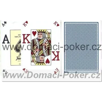 Poker Plastové karty na poker Fournier Vision Mini index 4 rohy modré