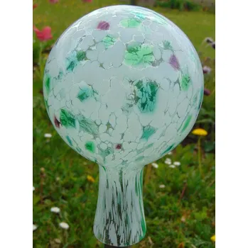 Zahradní dekorace Plotová koule 12cm do zelena