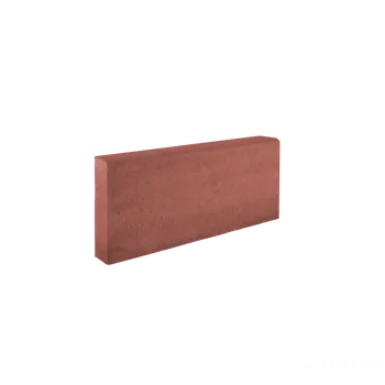 Venkovní dlažba DITON Záhonový obrubník s rovnou hranou 50 × 5 × 20 cm Červená