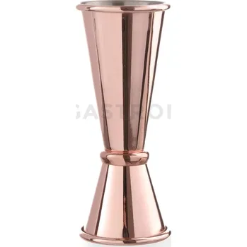 Trekingová hůl Měděná barmanská odměrka, oboustranná 25 a 50 ml | HENDI, 593332