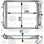 HELLA Chladič vody HE 8MK376713-791