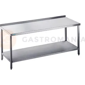 Počítačový stůl Pracovní stůl 1400x600x900 mm s policí, s pracovní deskou a zadním lemem | RILLING, ATZ 0614C 0000