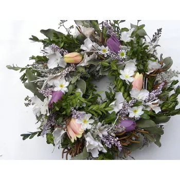 březový s tulipánky pastelový