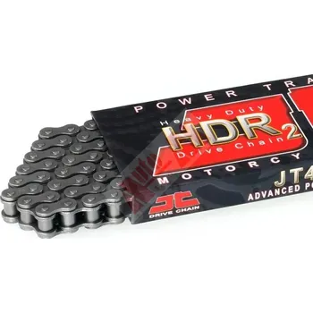 Řetězová sada pro motocykl řetěz moto JT HDR2 428D 120čl - black steel