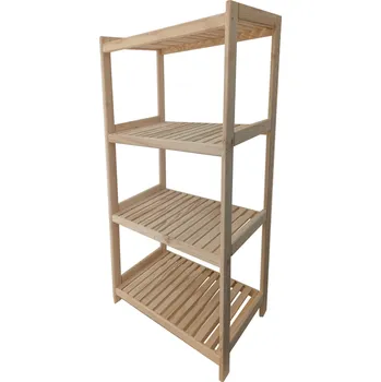 regál Krušnohorský nábytek Dřevěný regál 4P8043 80 x 133 x 43 cm borovice