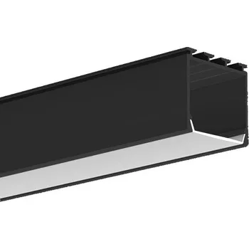 LED lišta LED hliníkový profil KLUŚ LIPOD |černá anoda Délka: 2m