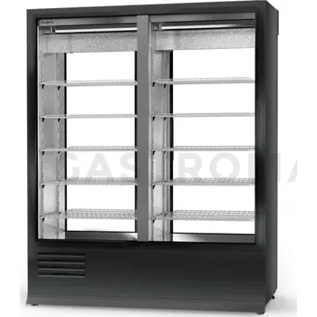 Lednice Chladící skříň dvoustranně prosklenná , posuvné dveře na staně obsluhy, napevno instalované sklo na straně zákazníka, dolní agregát, 3 kl., nerezové opláštění, 1200x750x1980 mm | RAPA, SCh - 2SR 1200 / 1D ecoline