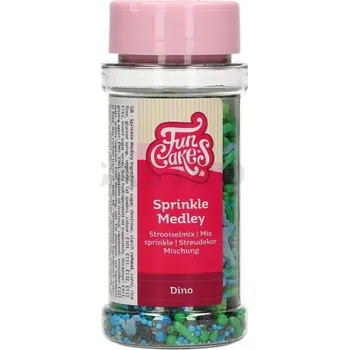 Výroba svíčky Cukrářské zdobení - dinosauři 65 g, mix modrá, zelená, černá | FUNCAKES, F51220