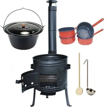 kotlíky kotlíkový set Párty full 42 (kompletní gulášová souprava pro zahradní sešlost)