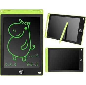 Výuková hračka Digitální LCD tabulka 8.5 palce pro kreslení a psaní zelená