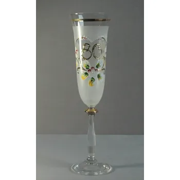 Sklenice Výroční sklenice Angela - flétna 80let bílá