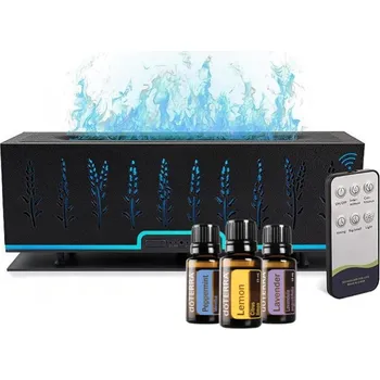 Aroma difuzér Zdravko Relax difuzér Family černý antracit + DoTERRA Trio esenciálních olejů 3x5ml