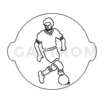 Čokoládová tyčinka Plastová šablona na zdobení, fotbalista - ACC054 | SILIKOMART, 70.016.99.0060