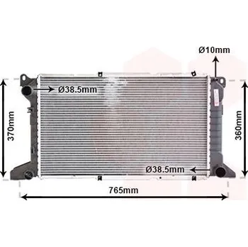 Motor automobilu Chladič, chlazení motoru VAN WEZEL 18002204