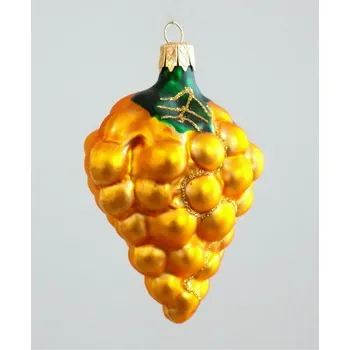 Vánoční ozdoba Vánoční ozdoba hrozen vína ve zlatém dekoru