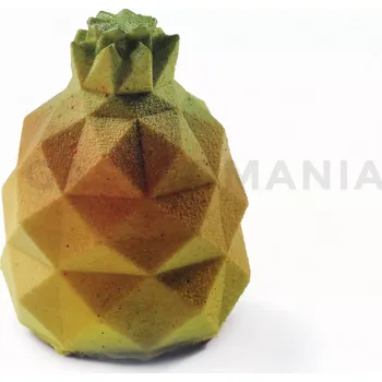 Kuchyňská sůl Silikonová forma na dezerty a monoporce, ananas, 4x 150 ml, 100x380x60 mm | DINARA KASKO, Pineapple