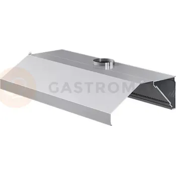 Digestoř Přístěnná gastronomická digestoř z nerezové oceli, odsávací, trapézová 1700x1200x450 mm | ASBER, WEH-1712/1