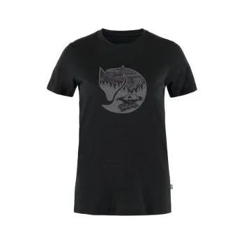 Fjällräven Abisko Wool Fox SS Women Black-Iron Grey černá L