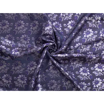 HEDVA ČESKÝ BROKÁT Ondrin 160 krojový brokát GERBERA modrá | 94