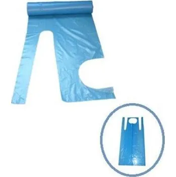 Jednorázová zástěra, modrá, 80 x 125 cm, 200 ks/bal.